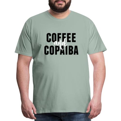 COFFEE & COPAIBA BLK WHIT - Men's Premium T-Shirt