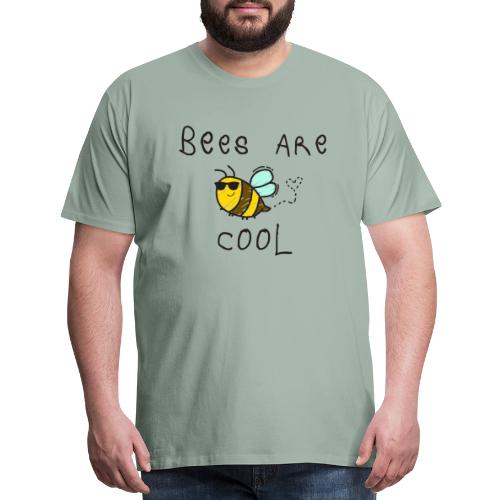Bees Are Cool - Hand Sketch - Men's Premium T-Shirt