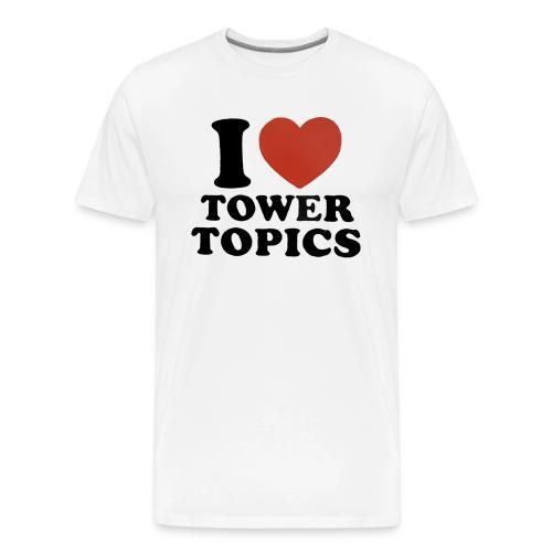 I Love Tower Topics - Men's Premium T-Shirt
