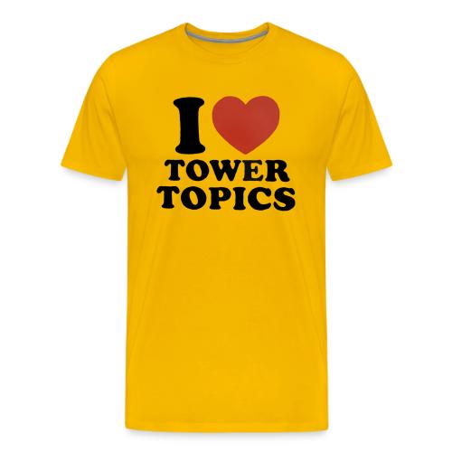 I Love Tower Topics - Men's Premium T-Shirt
