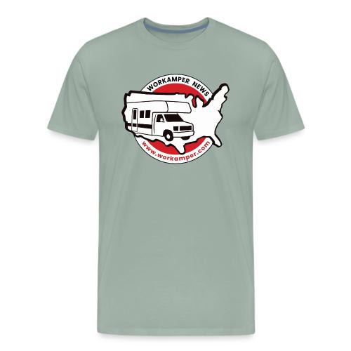 Workamper News Official Logo with Website URL - Men's Premium T-Shirt