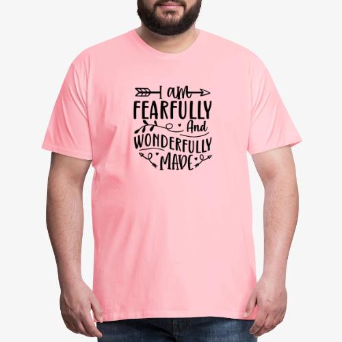 I Am Fearfully and Wonderfully Made Psalm - Men's Premium T-Shirt