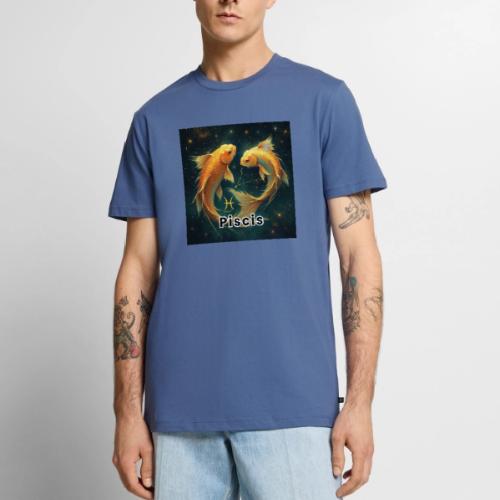 Pisces zodiac designs, constellations, universe - Men's Premium T-Shirt
