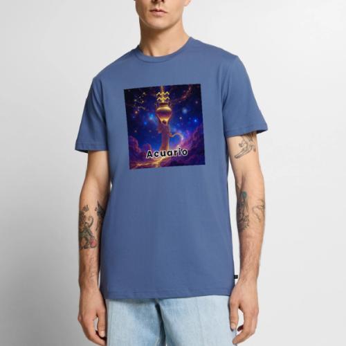 Aquarius zodiac designs, constellations, universe - Men's Premium T-Shirt