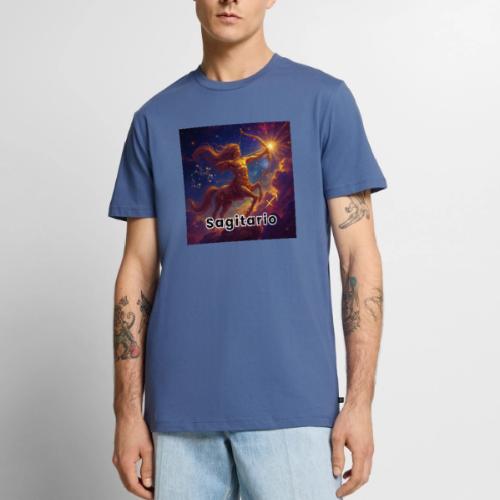Sagittarius zodiac designs, constellations, univer - Men's Premium T-Shirt