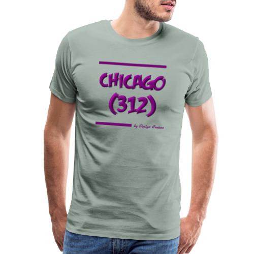 CHICAGO 312 PURPLE - Men's Premium T-Shirt