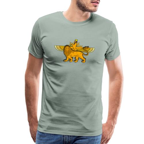 Lion Sun Faravahar - Men's Premium T-Shirt