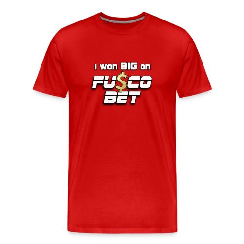I WON BIG ON FUSCOBET - Men's Premium T-Shirt