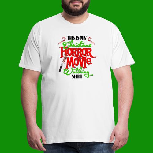 Christmas Horror Movie Watching Shirt - Men's Premium T-Shirt