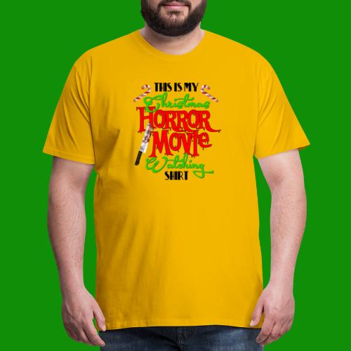 Christmas Horror Movie Watching Shirt - Men's Premium T-Shirt