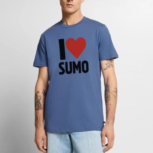 I Love Sumo – Bold Minimalist Sumo Wrestling Fan - Men's Premium T-Shirt