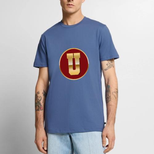 Letter U – Capital Varsity Alphabet Monogram - Men's Premium T-Shirt