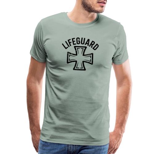 Lifeguard Cross Emblem - Men's Premium T-Shirt