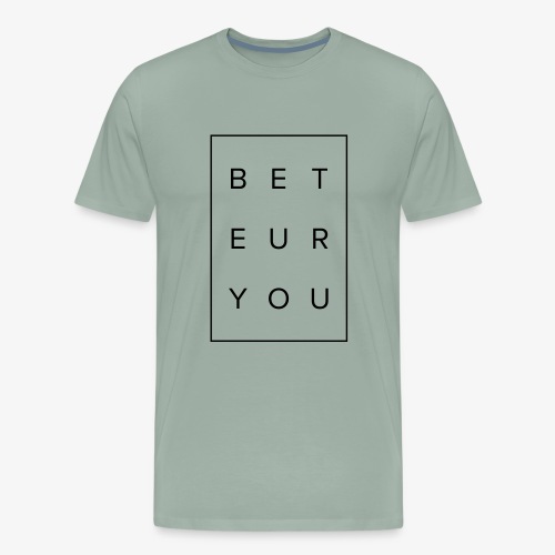 Black Puzzle Design - Be You, Be True - Men's Premium T-Shirt