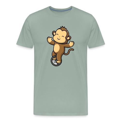 Monkey Unicycle - Men's Premium T-Shirt