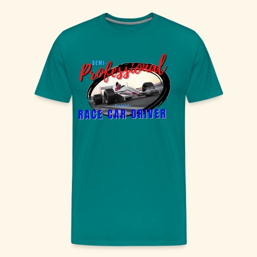 semi pro indy pretend race car driver - Men's Premium T-Shirt