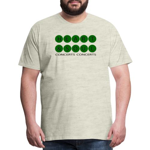 Heart & Soul Concerts Bubble green & black horizon - Men's Premium T-Shirt