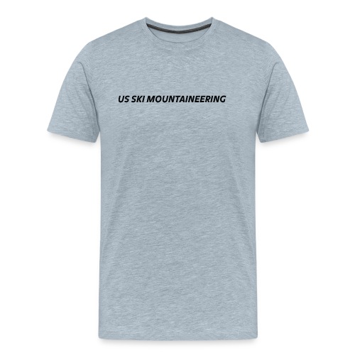 US Ski Mountaineering Text - Men's Premium T-Shirt
