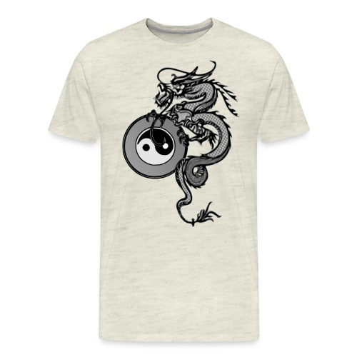 dragon with yin yang - Men's Premium T-Shirt
