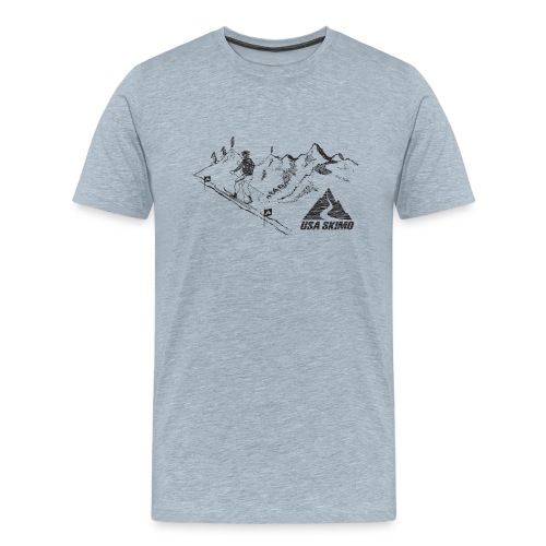 Skimo Race Course - Men's Premium T-Shirt