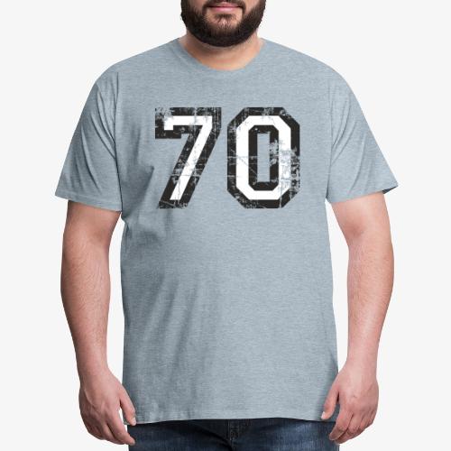 Number 70 (Vintage White) - Men's Premium T-Shirt