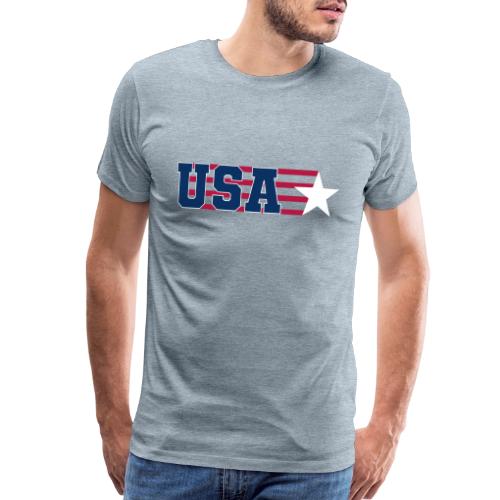 Star Stripe USA - Men's Premium T-Shirt