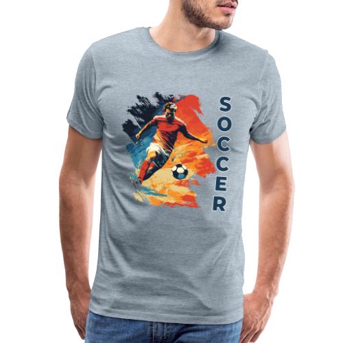 Soccer Action Pulse - Men's Premium T-Shirt