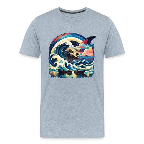 Moonlight Sun Waves - Men's Premium T-Shirt