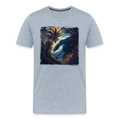 Moonlight Jungle Wave - Men's Premium T-Shirt
