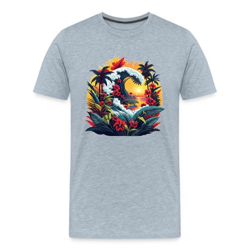 Mountain Wave Garden - Men's Premium T-Shirt