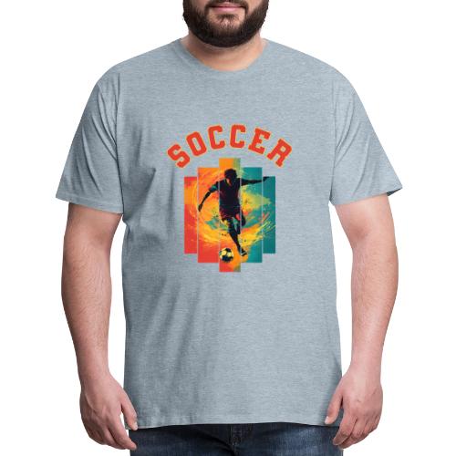 Soccer Heartbeat - Men's Premium T-Shirt