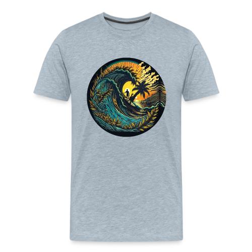 Sunrise Flower Barrel - Men's Premium T-Shirt