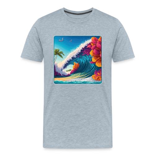 Giant Shore Pound Wave - Men's Premium T-Shirt