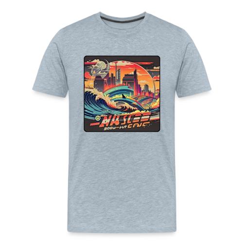 Wavecat City - Men's Premium T-Shirt
