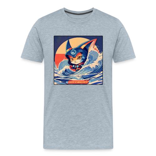 Wavecat Kitten - Men's Premium T-Shirt