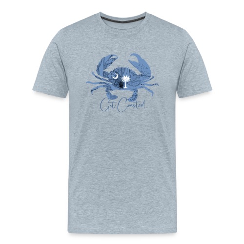 Coastal Charleston Wildlife. Crab - Men's Premium T-Shirt