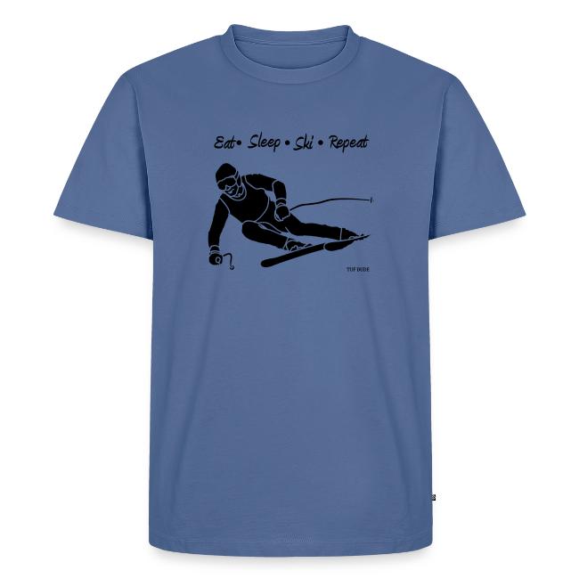 Eat Sleep Ski Repeat - bw - new001