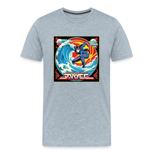 Anime Wavecat Surfer - Men's Premium T-Shirt