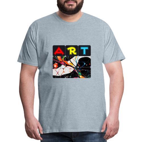 Art in Motion: Color Unleashed - Men's Premium T-Shirt