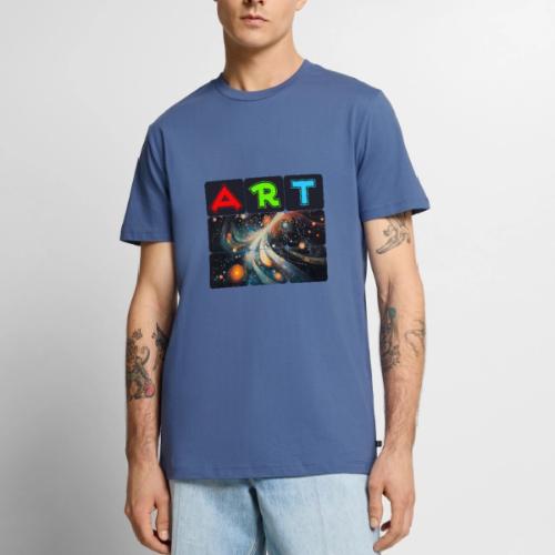 Swirls of Colorful Art - Men's Premium T-Shirt