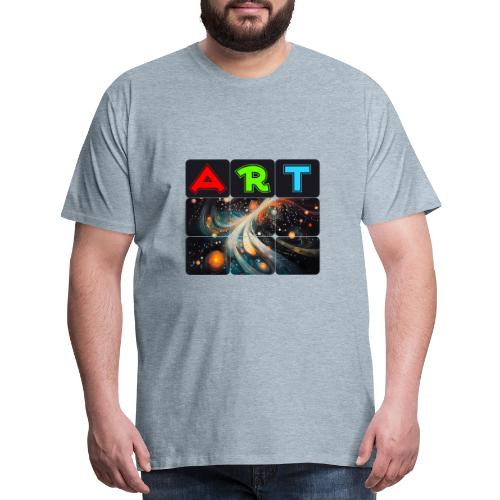 Swirls of Colorful Art - Men's Premium T-Shirt