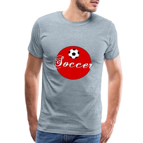 Soccer: Goal Circle - Men's Premium T-Shirt