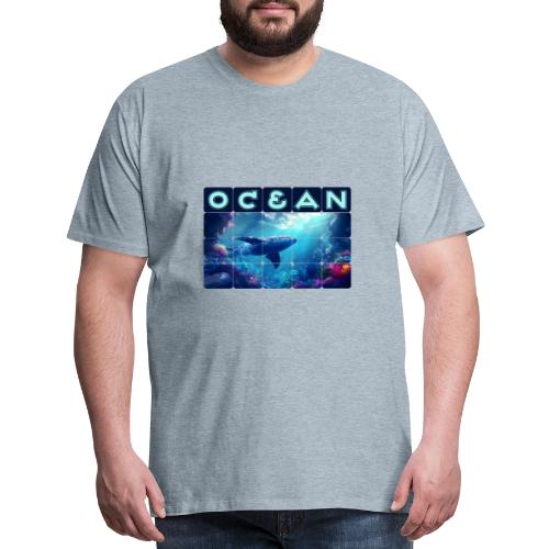 Ocean: Whale’s Path - Men's Premium T-Shirt