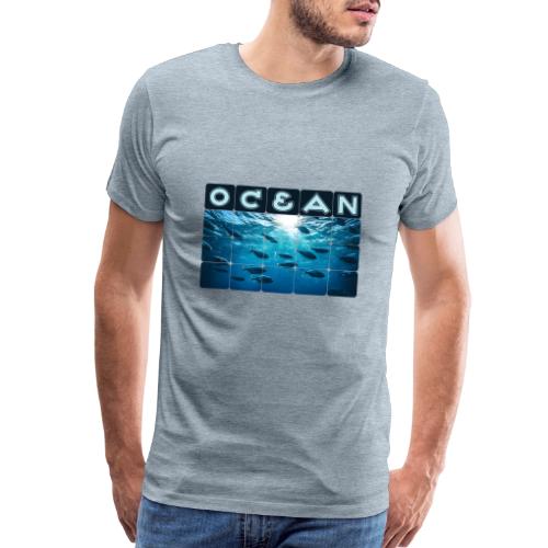 Ocean: Silver Tide - Men's Premium T-Shirt