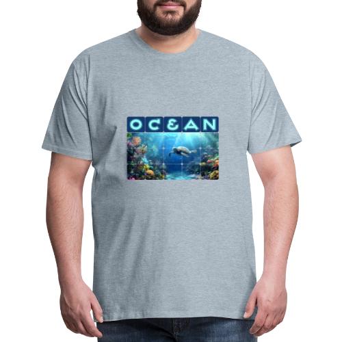 Ocean: Turtle Drift - Men's Premium T-Shirt