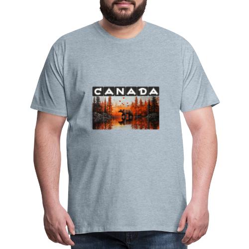Canada Wilderness Art - Men's Premium T-Shirt