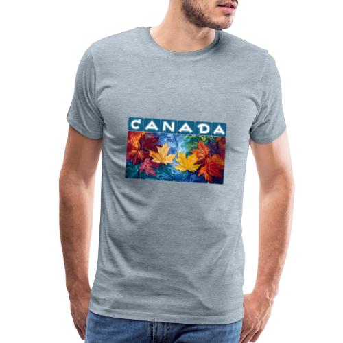 Canada in Brushstrokes - Men's Premium T-Shirt