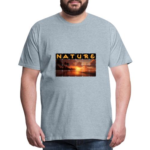 Nature: Sunset Serenity - Men's Premium T-Shirt