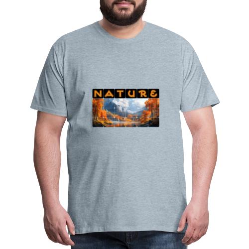 Nature: Golden Autumn Escape - Men's Premium T-Shirt