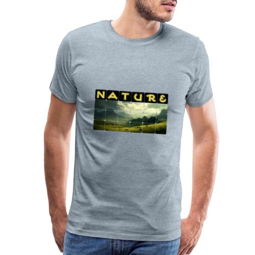 Nature: Verdant Peaks - Men's Premium T-Shirt